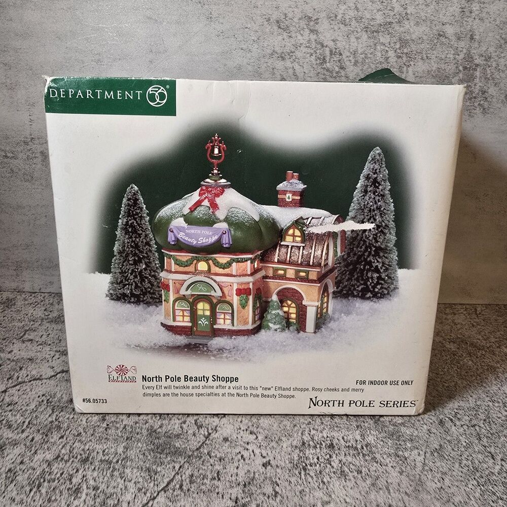 Department 56 RETIRED North Pole Series "North Pole Beauty Shoppe" #56-05733